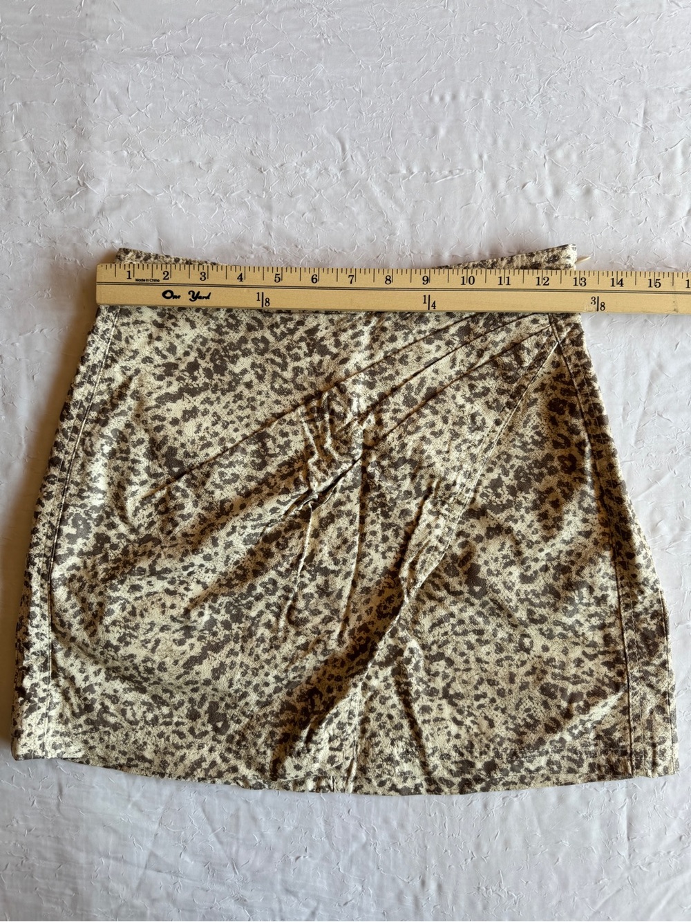 Free People Printed Fake Out Faux Wrap Skirt 13" waist - Picture 8 of 10
